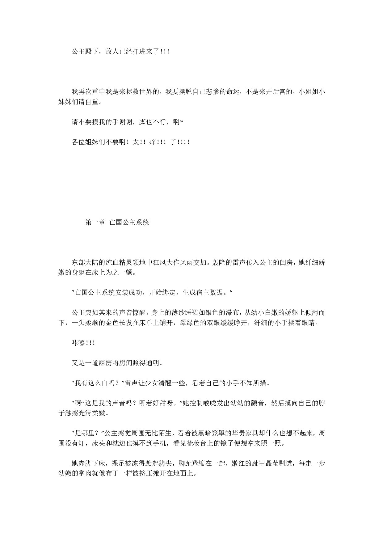 公主殿下，敌人已经打进来了！！